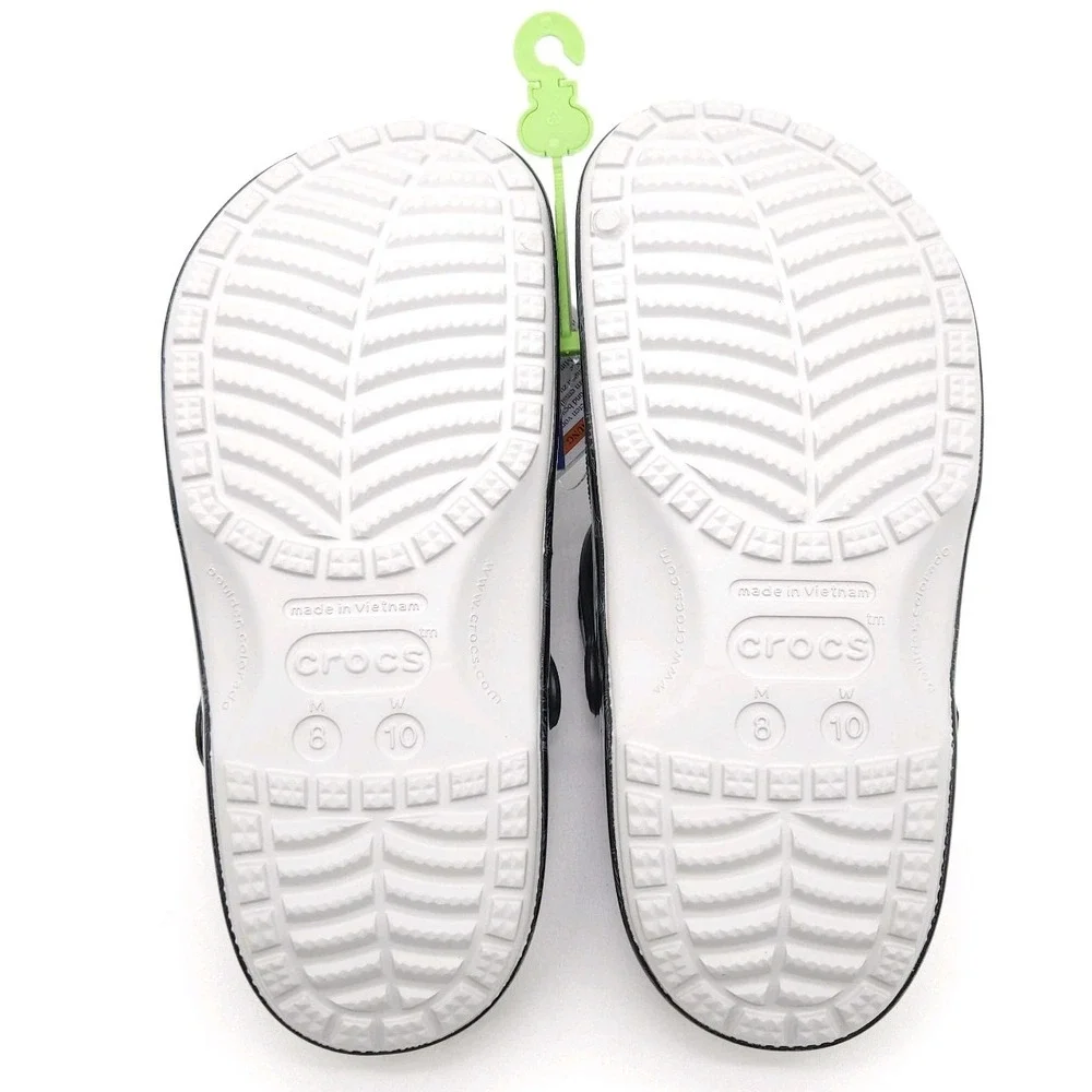 Crocs Mens 8 Womens 10 Black Outkast Classic Clog Hip Hop Rap Music Slip On Shoe
